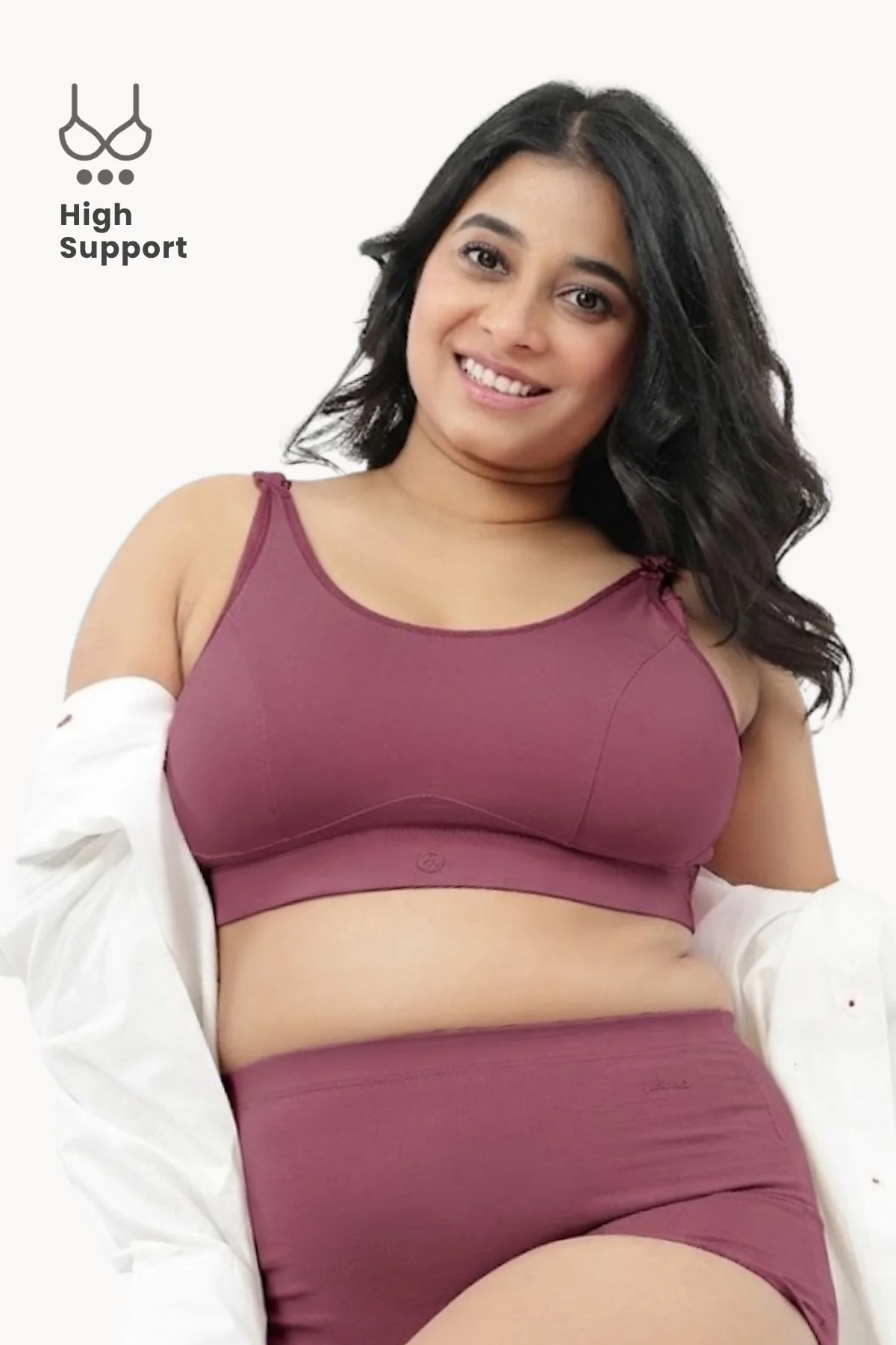 SecureFit Cotton Non-Padded Feeding Bra - Blush