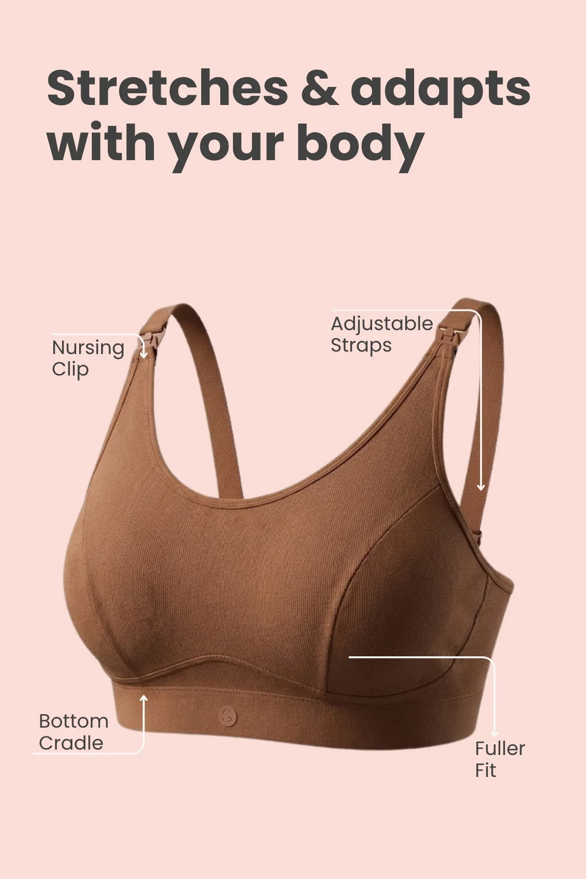 SecureFit Cotton Non-Padded Feeding Bra - Skin - Image 2