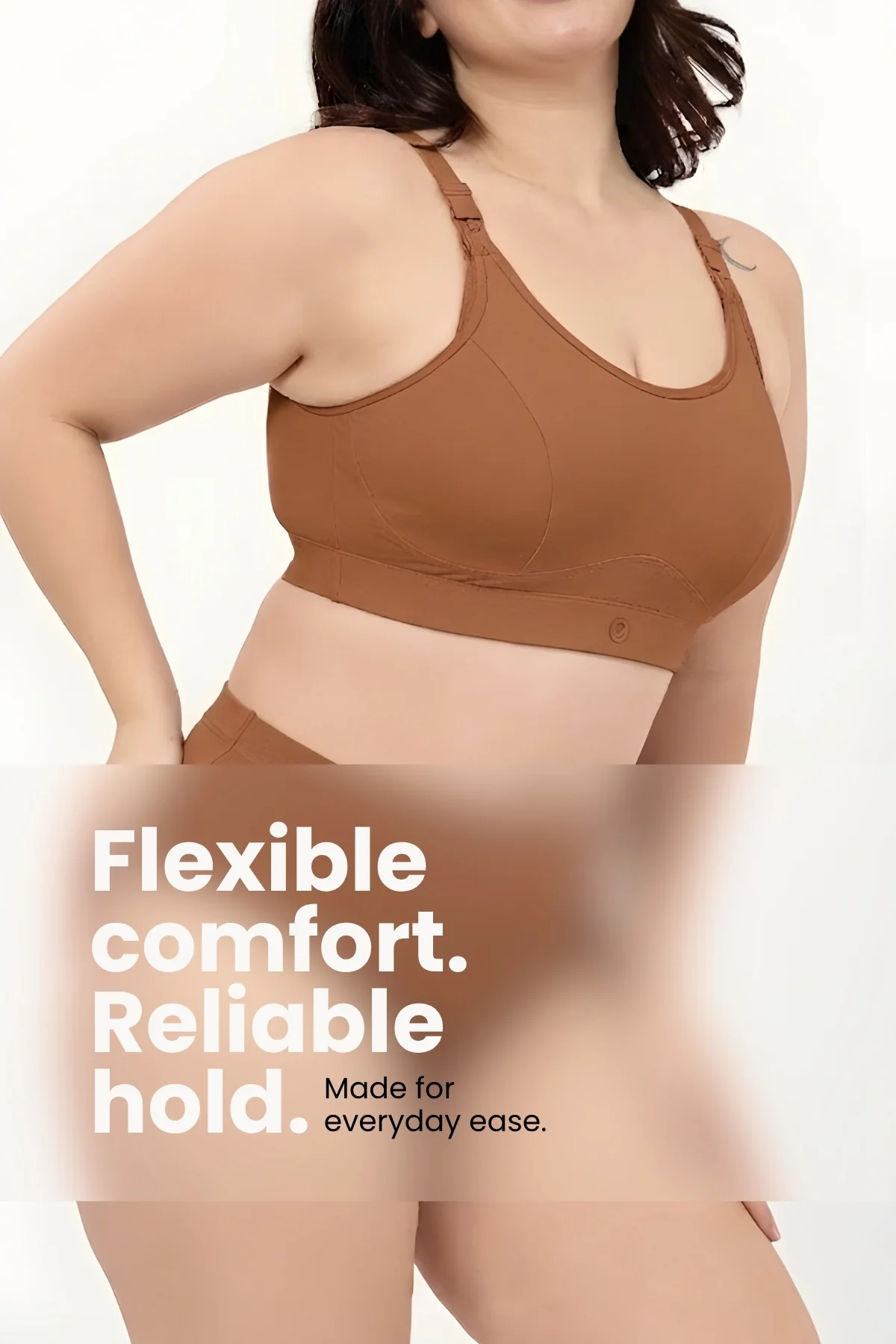 SecureFit Cotton Non-Padded Feeding Bra - Skin - Image 3
