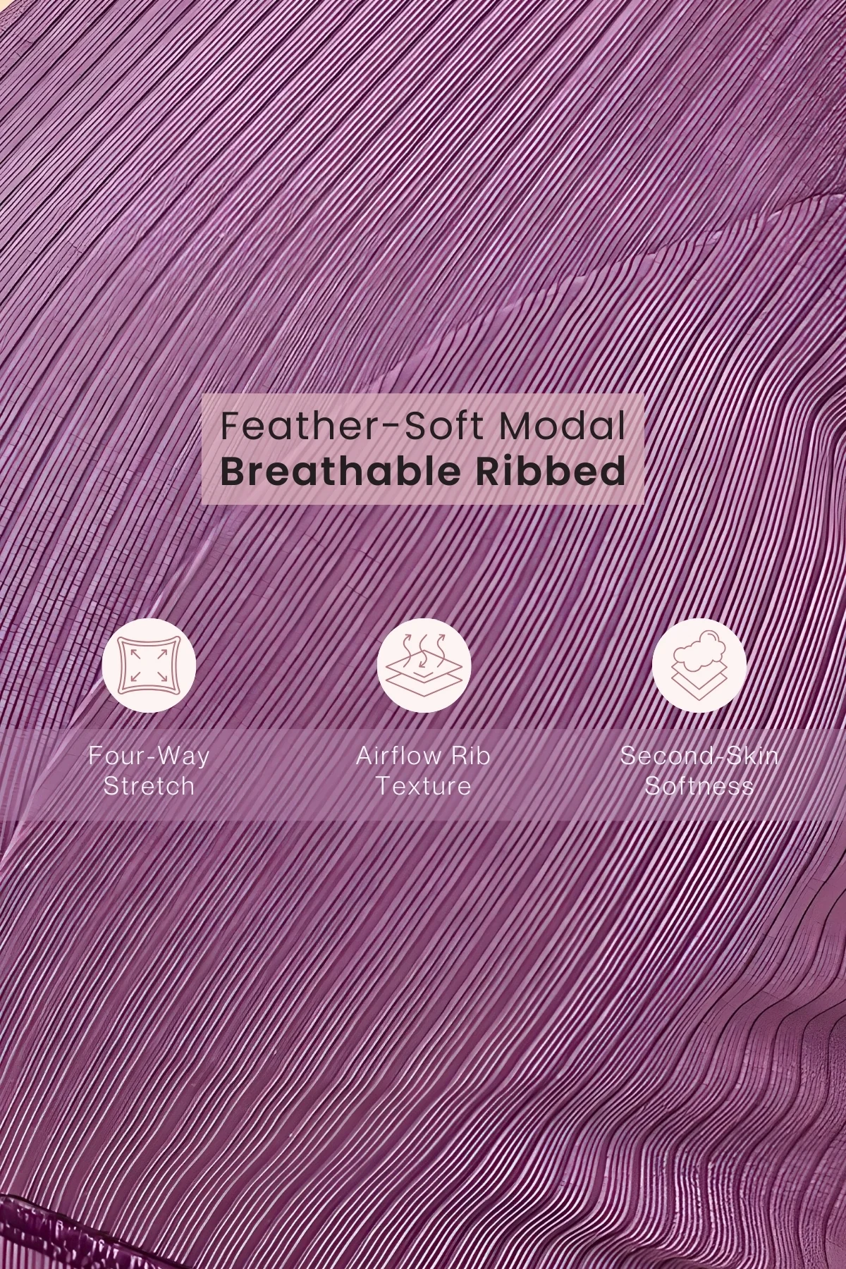 Sera Broad Rib-Bra Pack of 2 - (Lavender & Purple) - Image 9