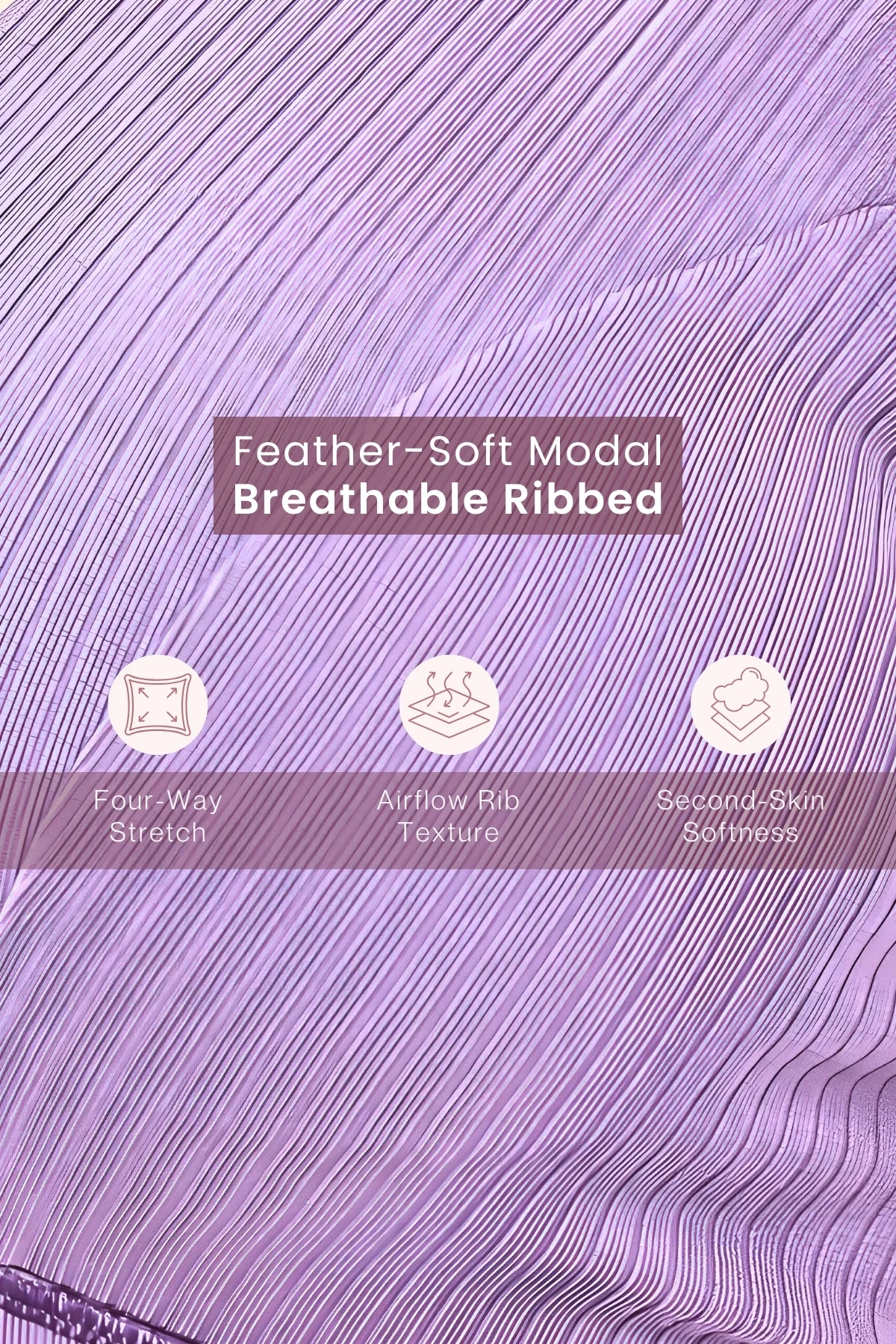 Sera Broad Rib-Bra Pack of 2 - (Lavender & Purple) - Image 11
