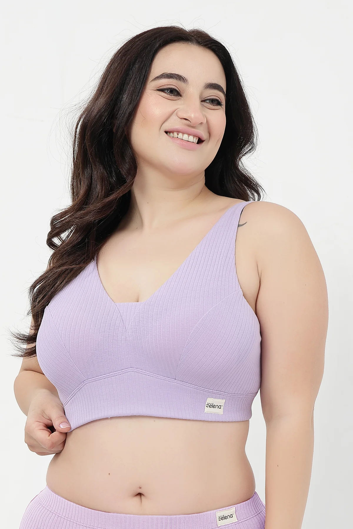 Sera Broad Rib-Bra Pack of 2 - (Lavender & Purple) - Image 12