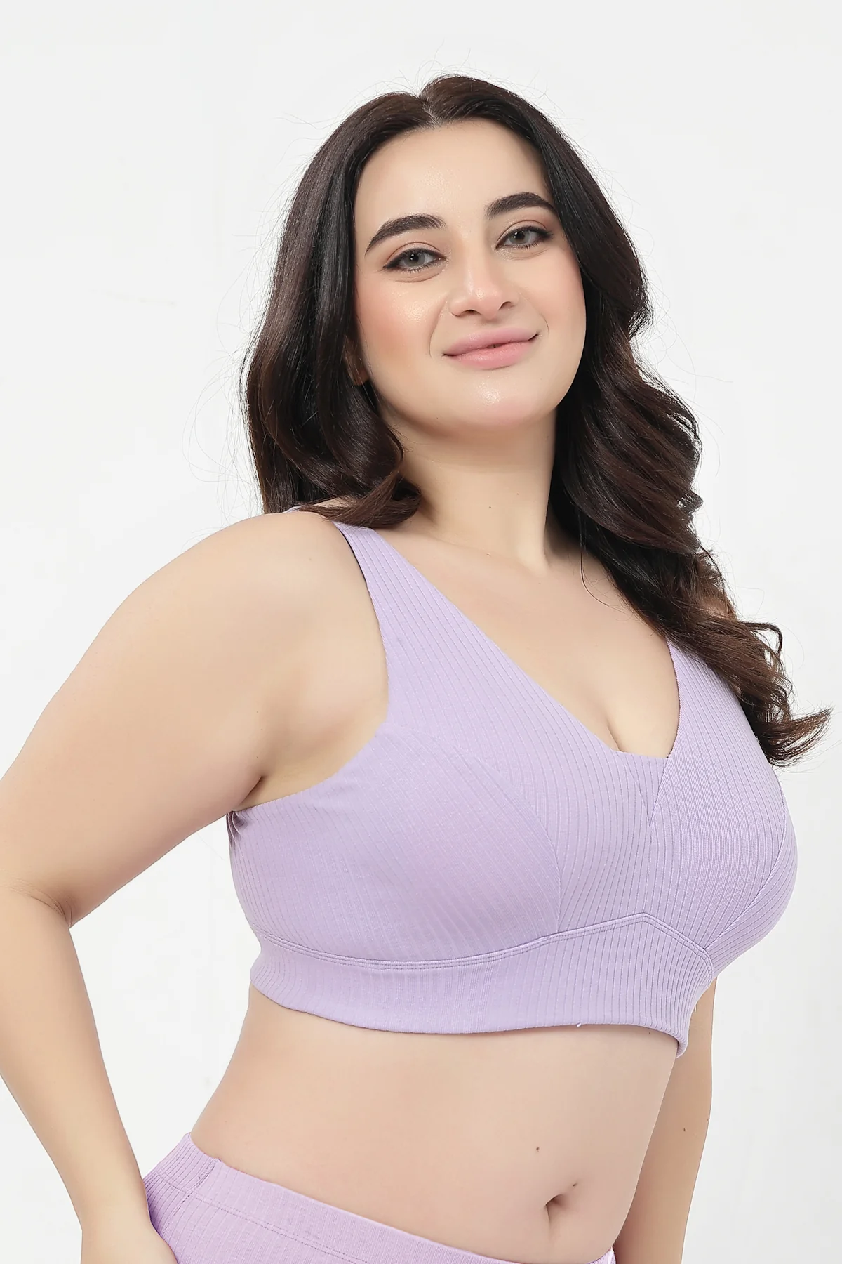 Sera Broad Rib-Bra Pack of 2 - (Lavender & Purple) - Image 22