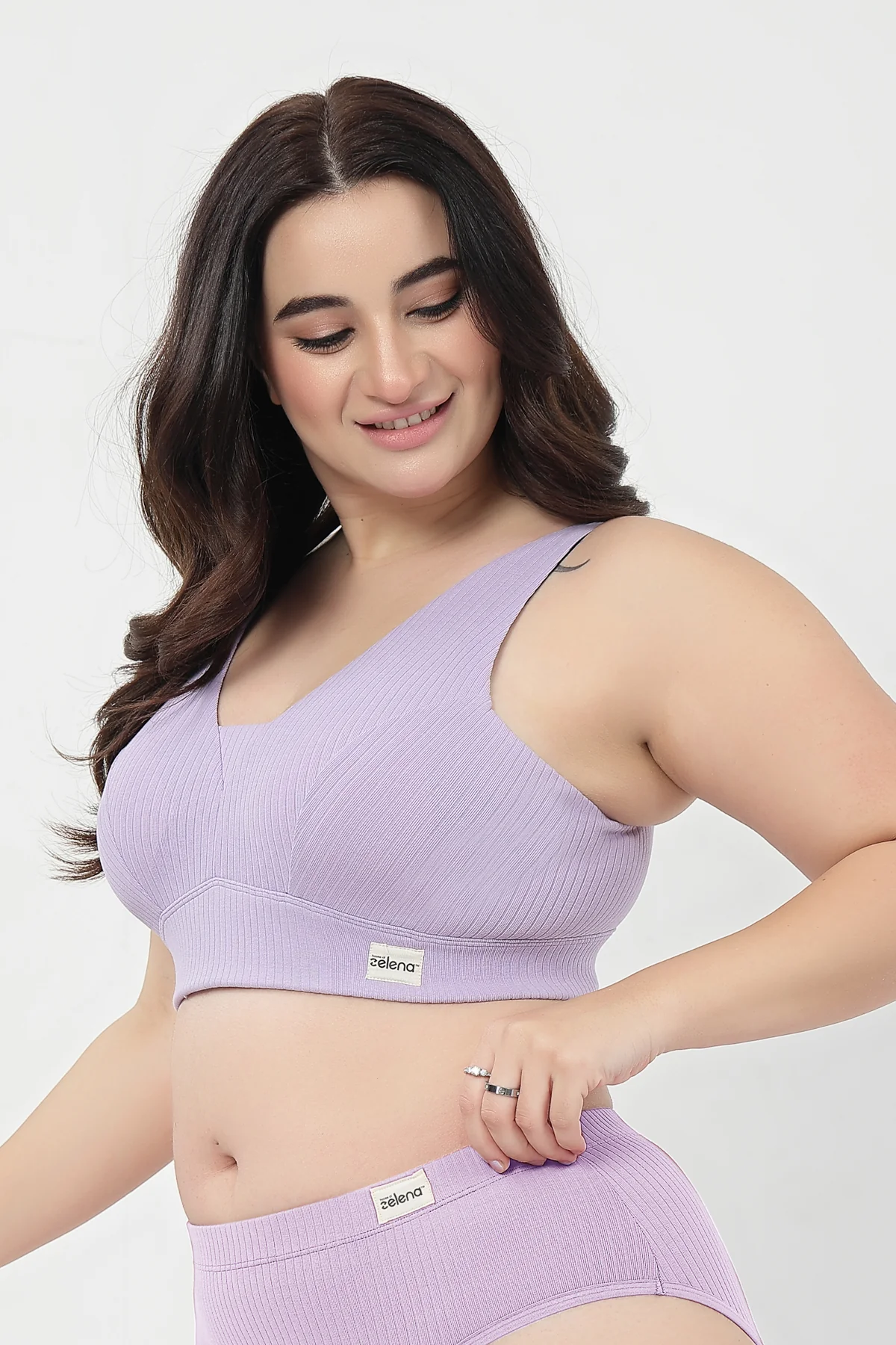 Sera Broad Rib-Bra Pack of 2 - (Lavender & Purple) - Image 25