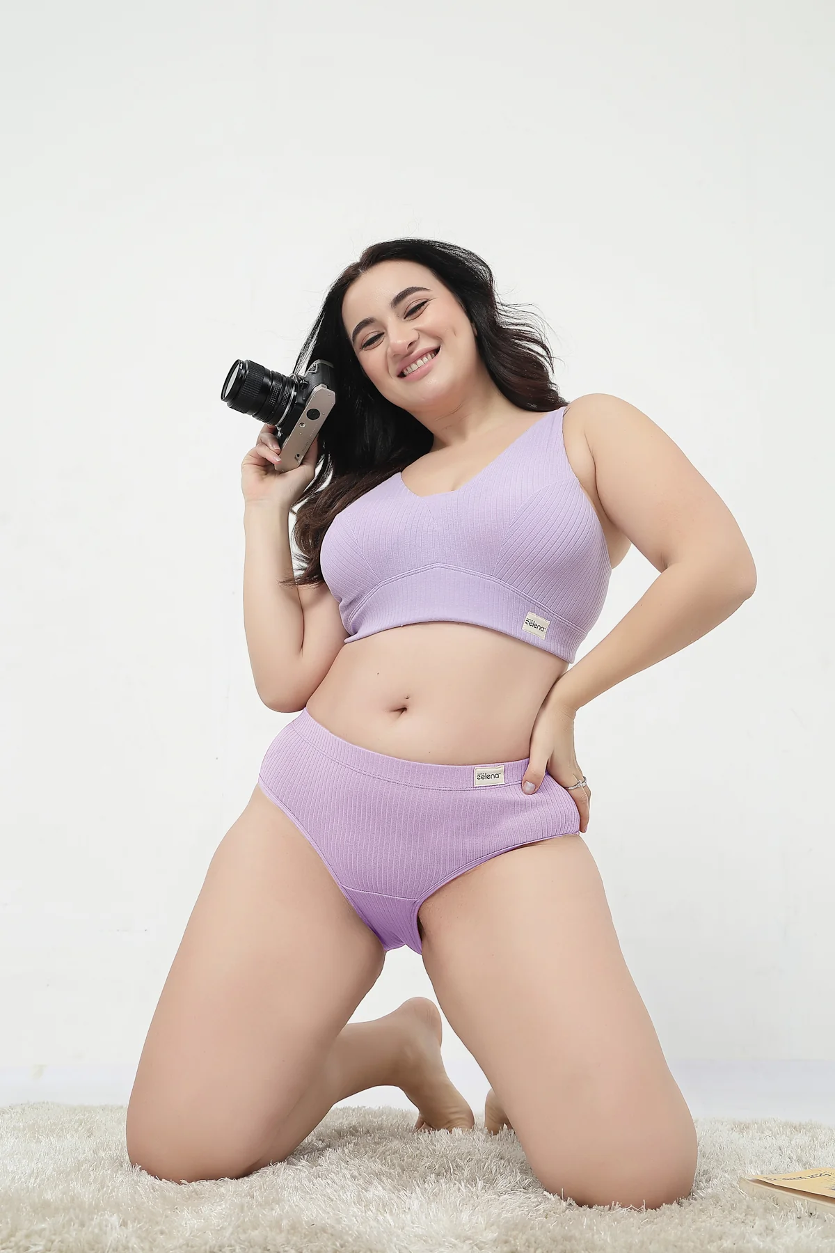 Sera Broad Rib-Bra Pack of 2 - (Lavender & Purple) - Image 35