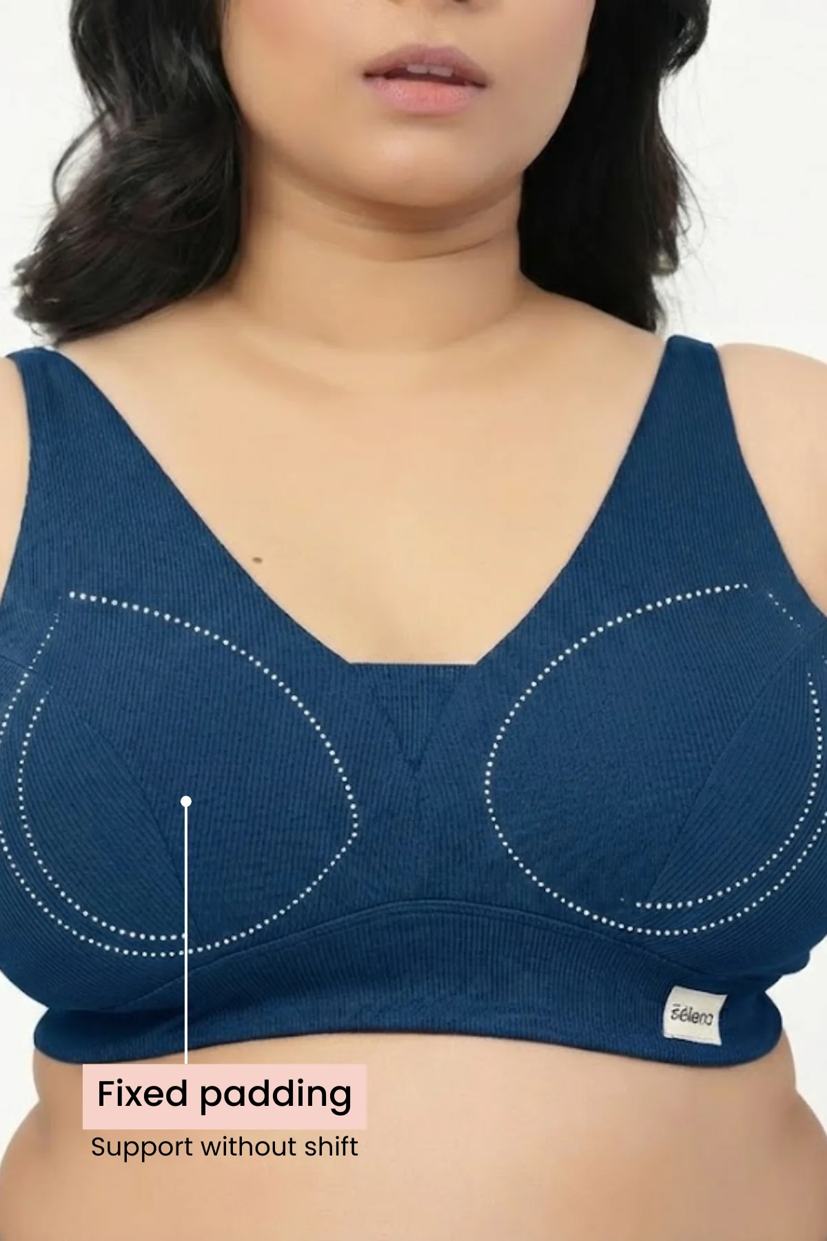 Sera Fine-Rib Bra - Airforce - Image 5