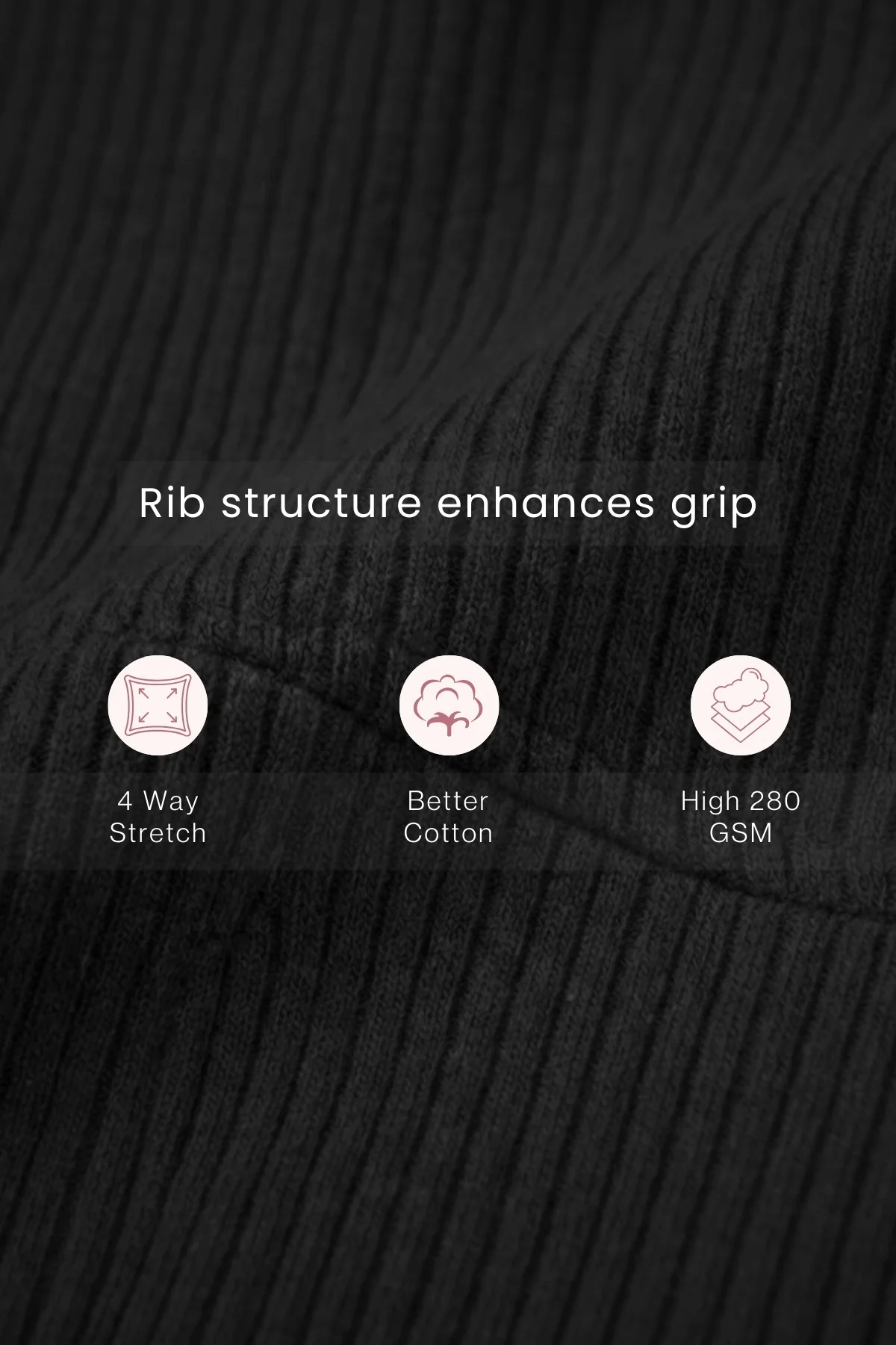 Sera Fine Rib Mid Rise Hipster Pack of 3 - (Skin, Blush, Black) - Image 6