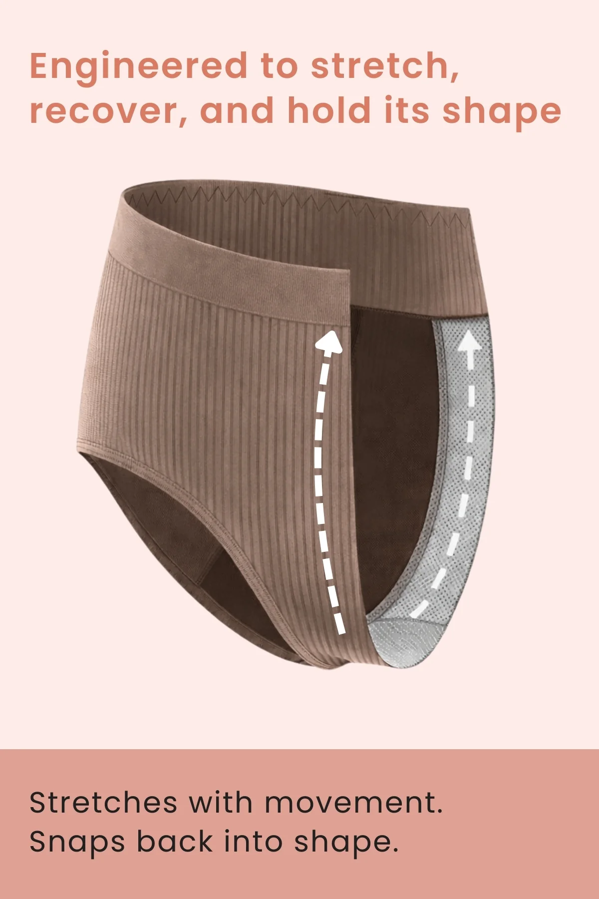 Sera Fine Rib Mid Rise Hipster Pack of 3 - (Skin, Grey Melange, Black) - Image 5